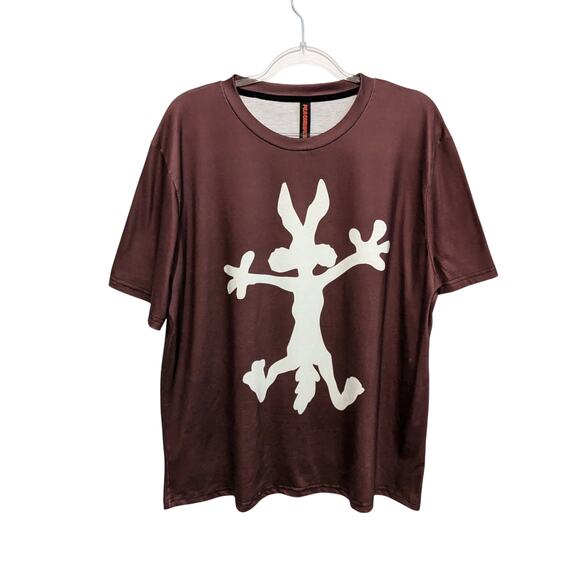 Peachbruh Rabbit Burgundy Men's Shirt Size XL - Picture 1 of 5